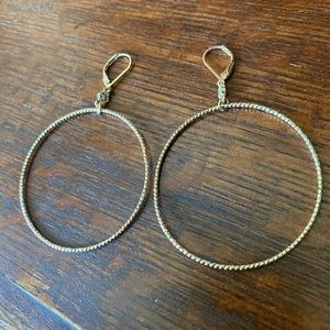 LC hoop earrings